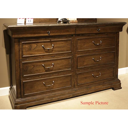 8 Drawer Dresser with Blue Stone Top